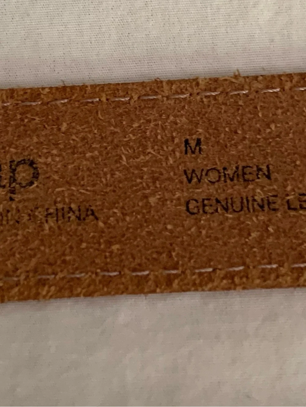 Gap Genuine Leather Double Buckle Belt, Size Medium
